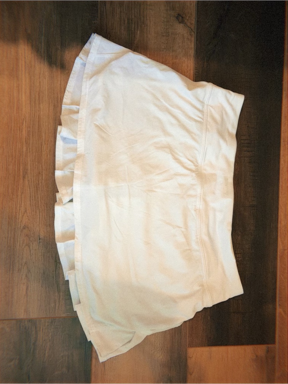 lululemon athletica White Ruffle Skater Skirt